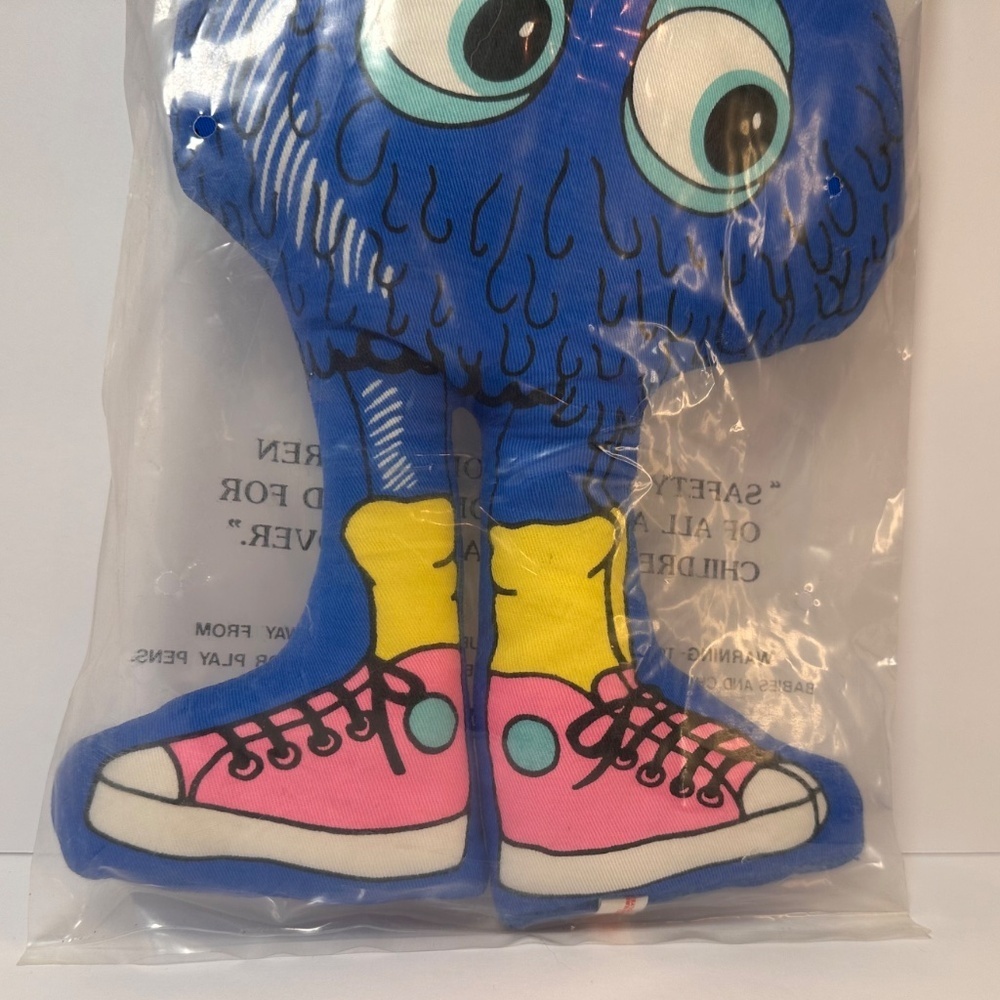 McDonald’s Fry Guy Plush 1987 Blue New in Bag 12” Vintage - Picture 3 of 8